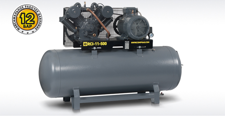 Поршневой компрессор RCI-11-500 мощностью 11 кВт